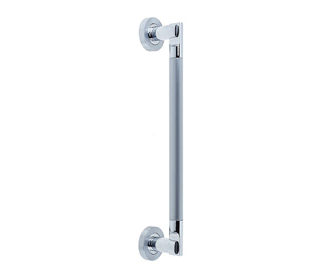 High quality image of Frelan - Jedo Lydia Pull Handles 225mm Polished Chrome / Satin Chrome Sku. JV791PCSC