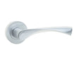 High quality image of Frelan - Comet Door Handle on Rose Satin Chrome Sku. JV845SC