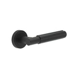 High quality image of Frelan - Bloom Matt Black Lever on Rose Sku. JV848MB