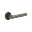 High quality image of Frelan - Jedo Bari Knurled Door Handles Dark Bronze Sku. JV850DB