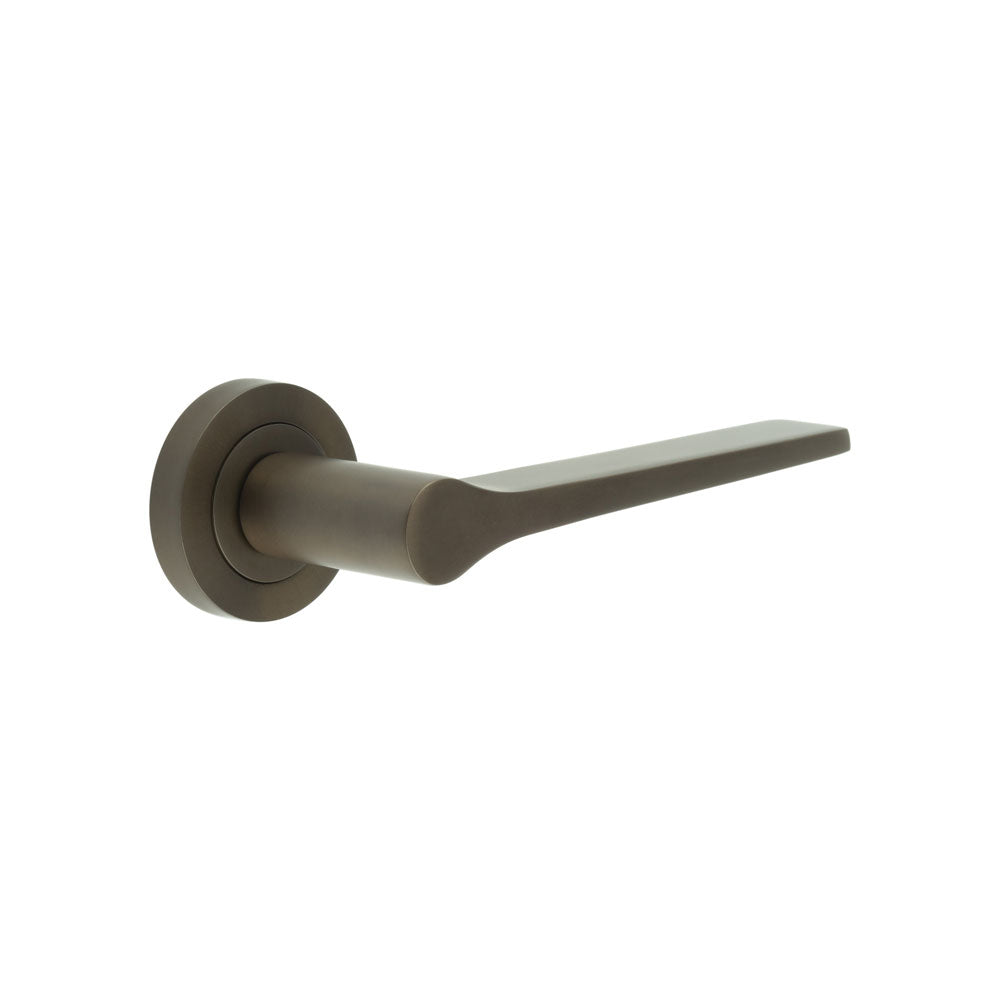 High quality image of Frelan - Gio Door Handle in Dark Bronze Sku. JV851DB