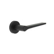 This is an image showing the Frelan - Geo Door Handle in Matt Black available to order from Trade Door Handles in Kendal