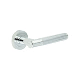 High quality image of Frelan - Venice Polished Chrome Lever on rose Sku. JV852PC