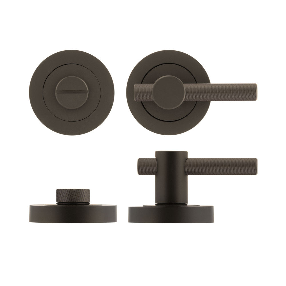 High quality image of Frelan - Jedo Bari Knurled Turns & Releases Dark Bronze Sku. JV855DB