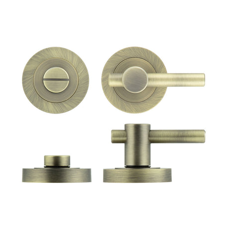 High quality image of Frelan - Jedo Antique Brass Bathroom Easy Thumb | Sku. fh-jv856ab | Trade Door Handles.