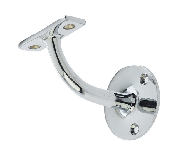 This is an image showing the Frelan - 64mm Handrail Bracket - Polished Chrome available to order from Trade Door Handles in Kendal