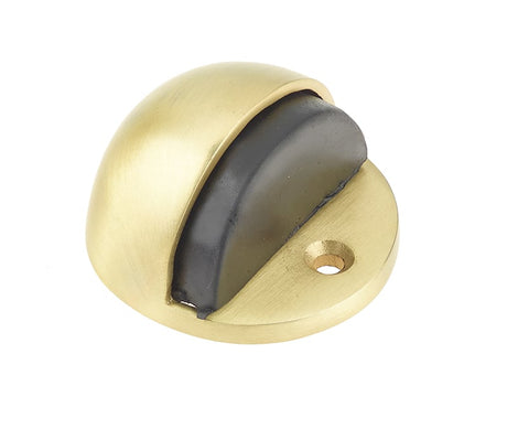 High quality image of Frelan - Oval Floor Mounted Door Stop - Satin Brass | Sku. jv86sb | available to order from Trade Door Handles in Kendal.