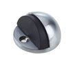 High quality image of Frelan - Jedo Oval Floor Mounted Door Stop 46x26mm Satin Chrome Sku. JV86SC