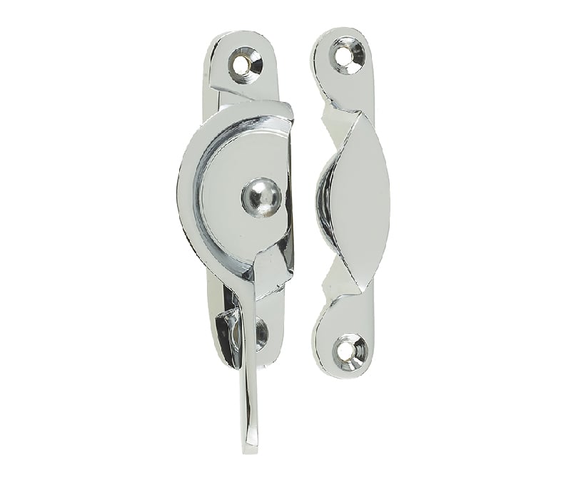 This is an image showing the Frelan - Narrow Fitch Fasteners - Polished Chrome available to order from Trade Door Handles in Kendal