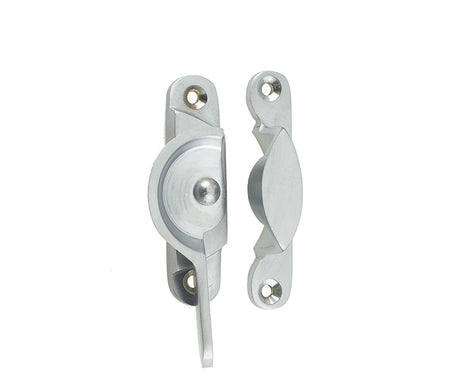 This is an image showing the Frelan - Narrow Fitch Fasteners - Satin Chrome available to order from Trade Door Handles in Kendal