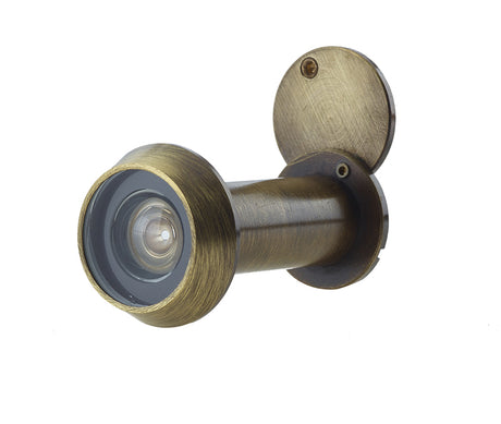 High quality image of Frelan - Jedo 200 Degree Door Viewers C/W Intumescent Antique Brass Sku. JV945AB