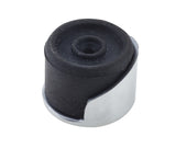 High quality image of Frelan - Jedo Shielded Floor Mounted Door Stop 40x30mm Satin Chrome Sku. JV9529SC