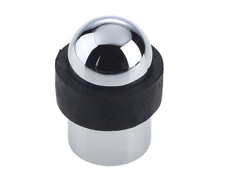 High quality image of Frelan - Jedo Dome Topped Floor Mounted Door Stop 48x28mm Polished Chrome Sku. JV9560PC
