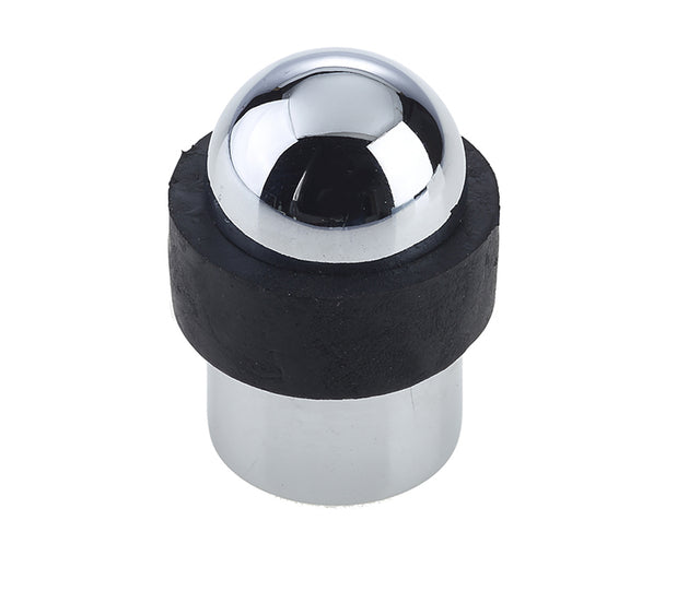 High quality image of Frelan - Jedo Dome Topped Floor Mounted Door Stop 48x28mm Polished Chrome Sku. JV9560PC