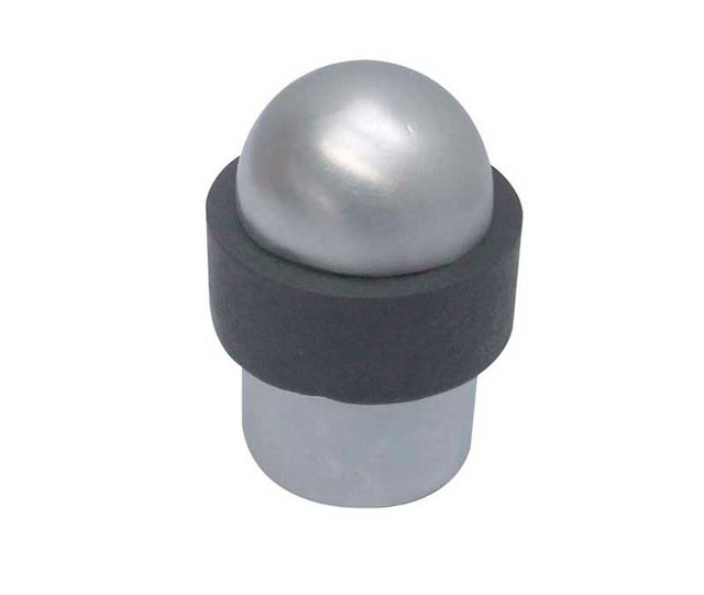 High quality image of Frelan - Dome Topped Floor Mounted Door Stop - Satin Chrome | Sku. jv9560sc | available to order from Trade Door Handles in Kendal.