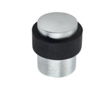 High quality image of Frelan - Jedo Cylinder Floor Mounted Door Stop 36x28mm Satin Chrome Sku. JV9565SC