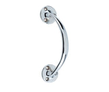 High quality image of Frelan - Jedo Bow Shape Pull Handles 152mm Polished Chrome Sku. JV96PC
