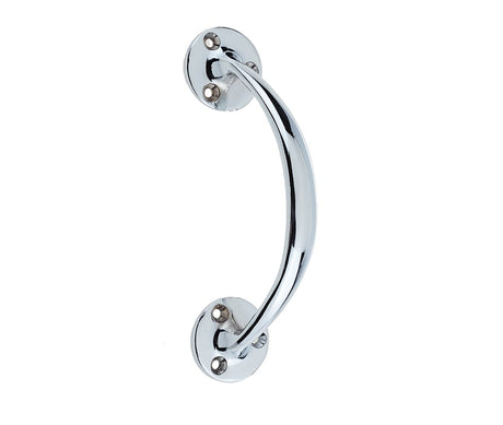 This is an image showing the Frelan - Bow Shape 152mm Pull Handle - Polished Chrome available to order from Trade Door Handles in Kendal