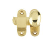 High quality image of Frelan - Throw Over Catch - Polished Brass | Sku. jvccpb1 | available to order from Trade Door Handles in Kendal.