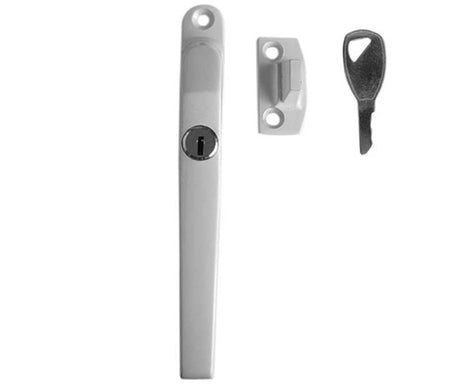 This is an image showing the Frelan - White locking casement fastener available to order from Trade Door Handles in Kendal