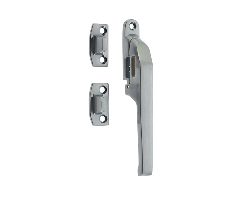 This is an image showing the Frelan - Modern NV Non Lockable Casement Fastener - Satin Chrome available to order from Trade Door Handles in Kendal