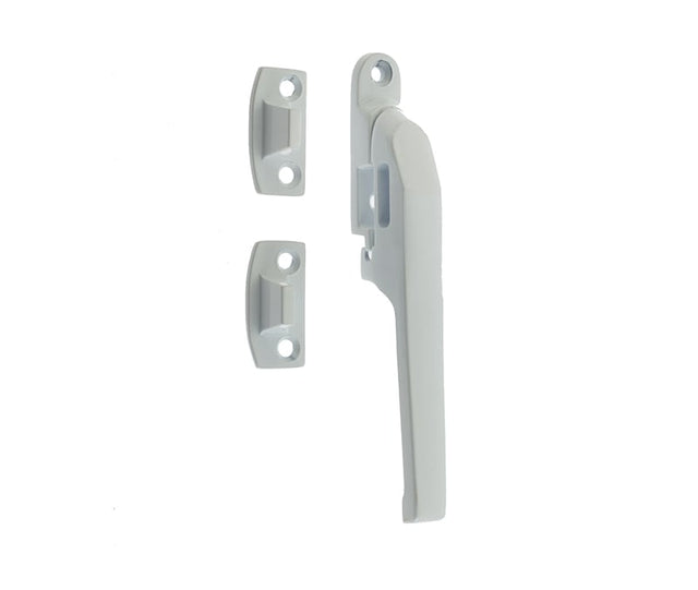 This is an image showing the Frelan - WHITE Non locking casement fastener available to order from Trade Door Handles in Kendal