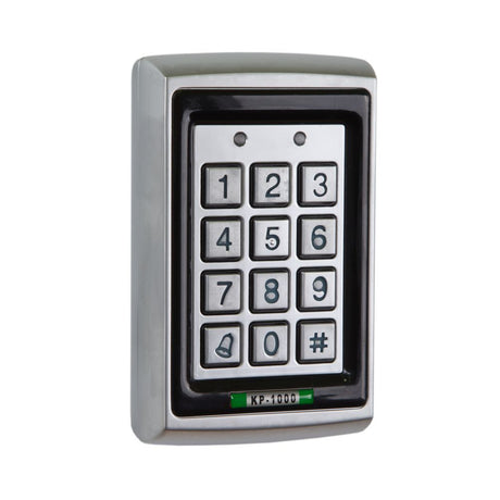 High quality image of the Zoo Hardware - Keypad with Electroplated Anti Vandal Case - External if used with Rainshield | Sku. kp1000 | available to order from Trade Door Handles in Kendal.