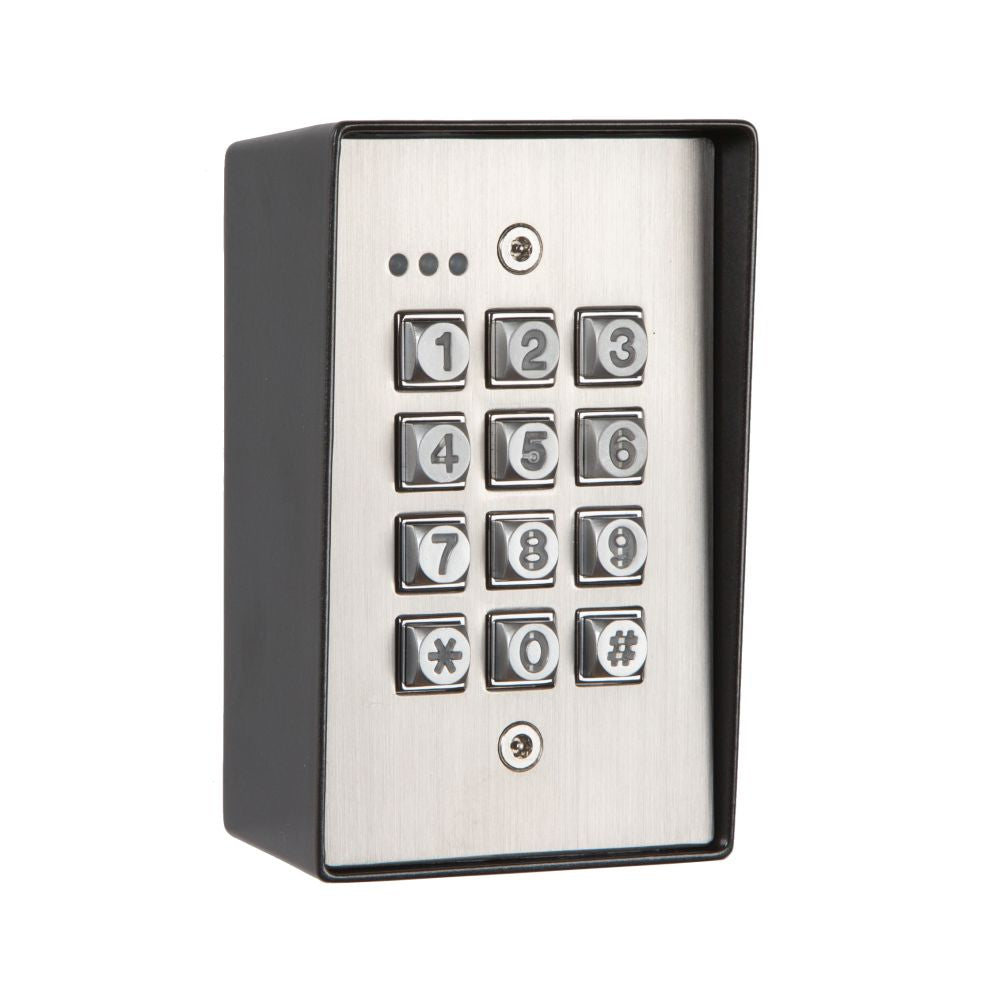 High quality image of the Zoo Hardware - Internal/Extenal Heavy Duty Stainless Steel Access Keypad with Latching Feature | Sku. kp50 | available to order from Trade Door Handles in Kendal.