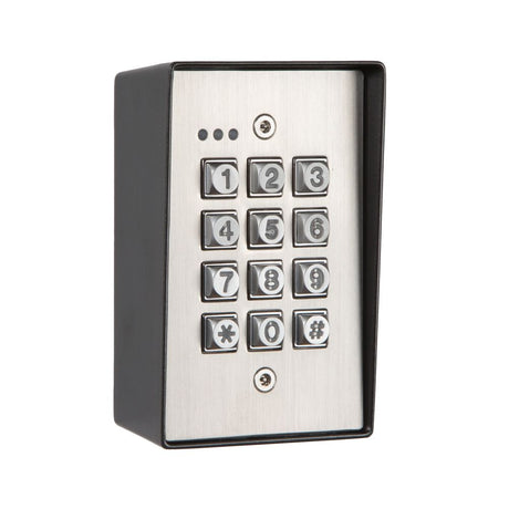 High quality image of the Zoo Hardware - Internal/Extenal Heavy Duty Stainless Steel Access Keypad with Latching Feature | Sku. kp50 | available to order from Trade Door Handles in Kendal.