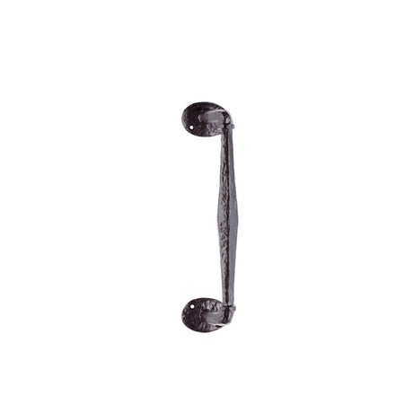 High quality image of Ludlow - Offset Pull Handle on Rose - Black Antique | Sku. lf5266 | Trade Door Handles.