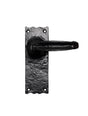 High quality image of Ludlow - Traditional V Lever on Latch Backplate - Black Antique | Sku. lf5517 | Trade Door Handles.