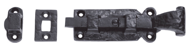 High quality image of Ludlow - Straight Door Bolt 108mm - Black Antique | Sku. lf5530a | Trade Door Handles.