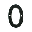 High quality image of Ludlow - Numeral 0 (Face Fix) - Black Antique | Sku. lf55490 | Trade Door Handles.
