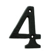High quality image of Ludlow - Numeral 4 (Face Fix) - Black Antique | Sku. lf55494 | Trade Door Handles.