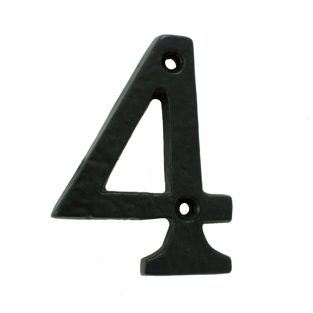 High quality image of Ludlow - Numeral 4 (Face Fix) - Black Antique | Sku. lf55494 | Trade Door Handles.