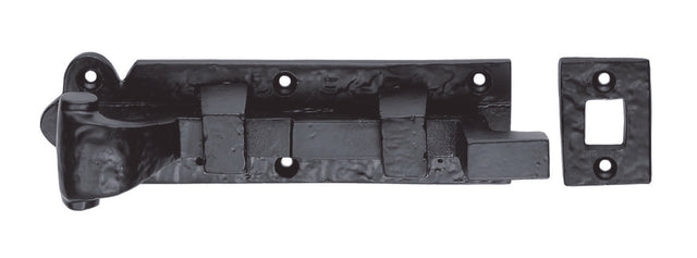 High quality image of Ludlow - Cranked Door Bolt 115mm - Black Antique | Sku. lf5563a | Trade Door Handles.