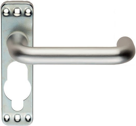 High quality image of Eurospec - Safety Lever on a Inner Backplate - Satin Anodised Aluminium | Sku. lip9001saa | Trade Door Handles.