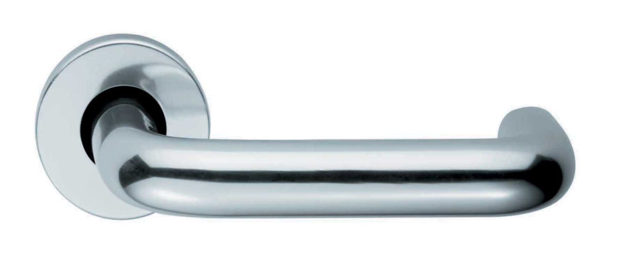 High quality image of Eurospec - Safety Lever on Rose - Polished Anodised Aluminium | Sku. lrs6001paa | Trade Door Handles.