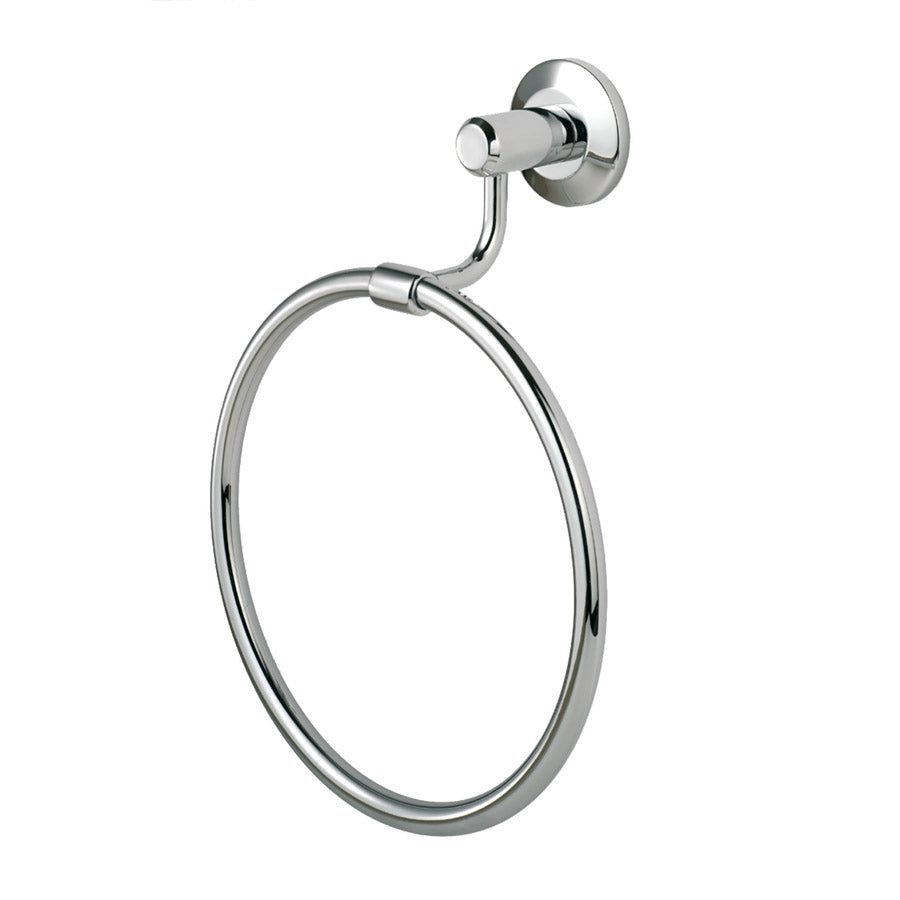 High quality image of Carlisle Brass - Tempo Towel Ring - Polished Chrome | Sku. lw05cp | Trade Door Handles.