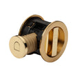 M.Marcus Door Furniture Polished Brass M.Marcus Architectural Hardware - Tubular Lock with Round Privacy Turn & Release - Polished Brass