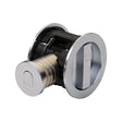 M.Marcus Door Furniture Satin Chrome M.Marcus Architectural Hardware - Tubular Lock with Round Privacy Turn & Release - Satin Chrome