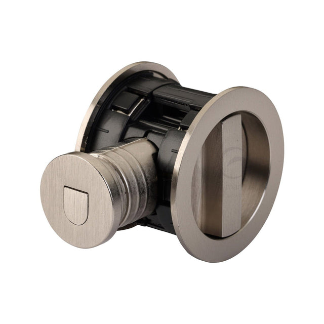 M.Marcus Door Furniture Satin Nickel M.Marcus Architectural Hardware - Tubular Lock with Round Privacy Turn & Release - Satin Nickel