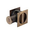 M.Marcus Door Furniture Antique Brass M.Marcus Architectural Hardware - Tubular Lock with Square Privacy Turn & Release - Antique Brass