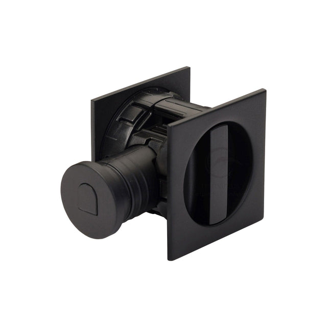 M.Marcus Door Furniture Matt Black M.Marcus Architectural Hardware - Tubular Lock with Square Privacy Turn & Release - Matt Black