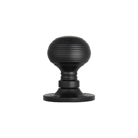 High quality image of Carlisle Brass - Queen Anne Mortice Knob - Matt Black | Sku. m1001mb | Trade Door Handles.