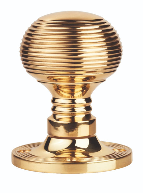 High quality image of Carlisle Brass - Queen Anne Mortice Rim Knob - Polished Brass | Sku. m1001r | Trade Door Handles.