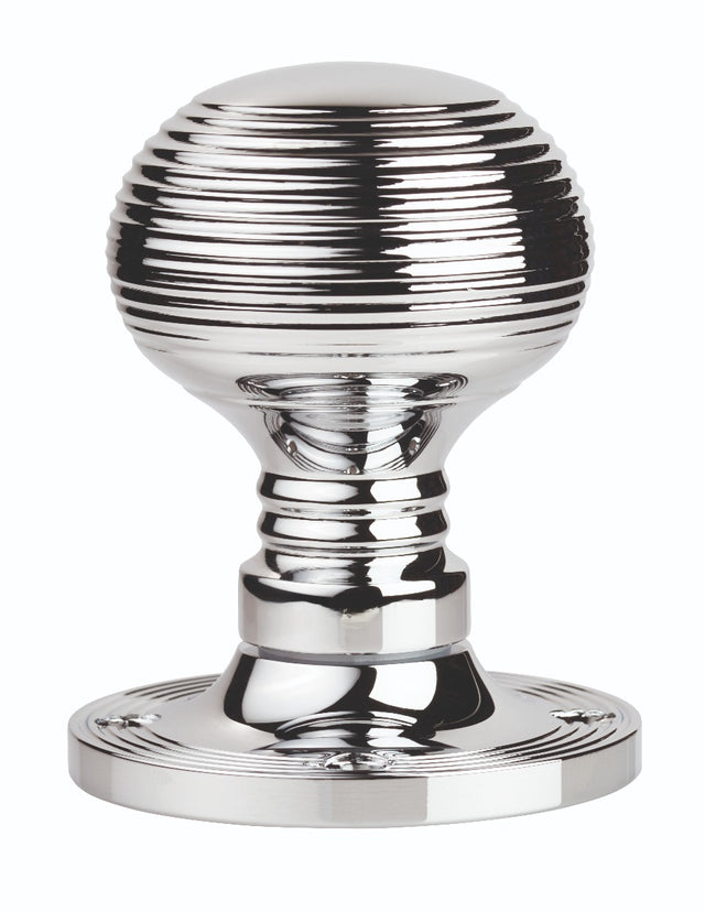 High quality image of Carlisle Brass - Queen Anne Mortice Rim Knob - Polished Chrome | Sku. m1001rcp | Trade Door Handles.
