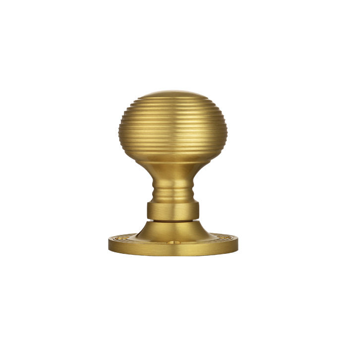 High quality image of Carlisle Brass - Queen Anne Mortice Knob - Satin Brass | Sku. m1001sb | Trade Door Handles.
