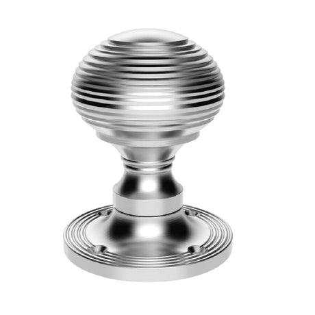 High quality image of Carlisle Brass - Queen Anne Mortice Knob - Satin Chrome | Sku. m1001sc | Trade Door Handles.
