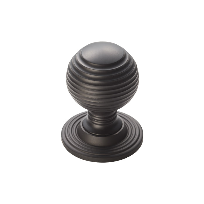 High quality image of FTD - Queen Anne Knob 35mm - Matt Black | Sku. m1005mb | Trade Door Handles.